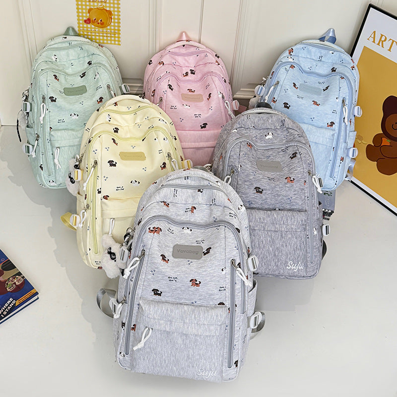 Playful Dog-Themed School Backpack Kalsten