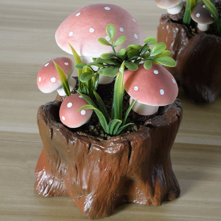 Decorative Mushroom Plant Sculpture