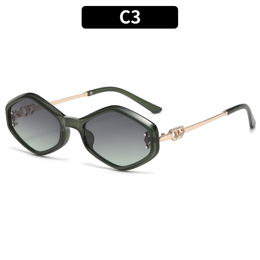 Chic Oversized Hexagonal Sunglasses