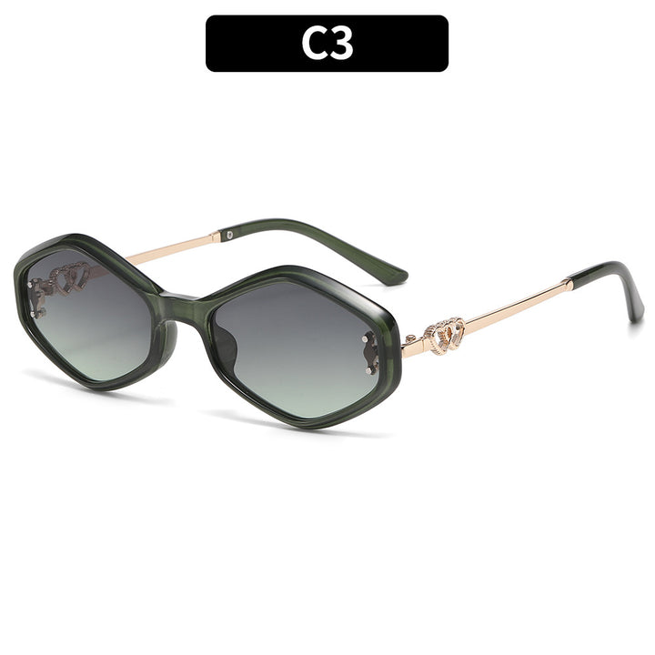 Chic Oversized Hexagonal Sunglasses