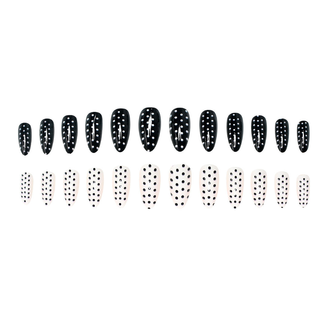 Polka Dot Press-On Nail Art Set