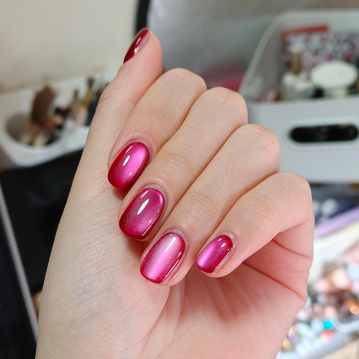 Gradient Glossy Press-On Nail Set Kalsten