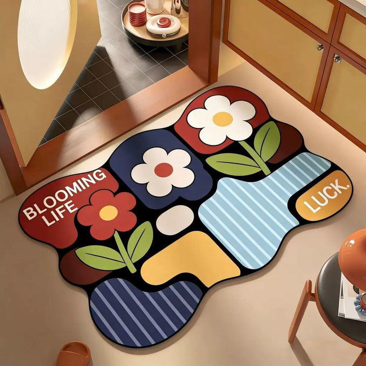 Playful Puzzle-Themed Area Mat