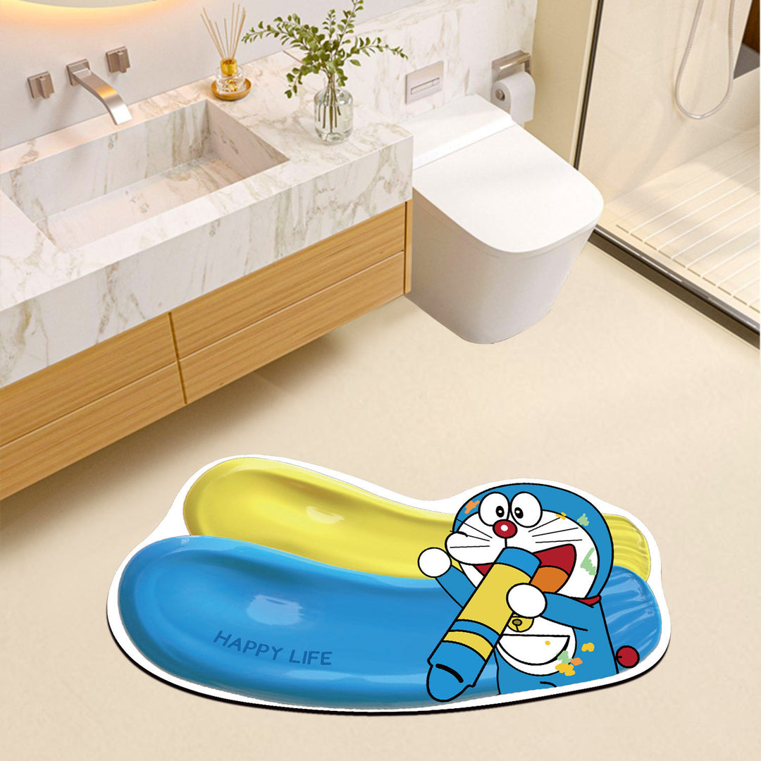 Cute Cartoon-Themed Bathroom Bath Mat