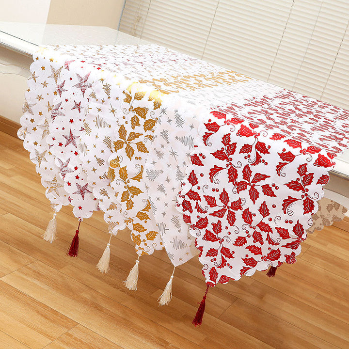 Elegant Star-Embellished Table Runner Kalsten