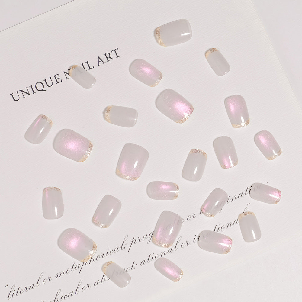 Elegant Glitter Tip Press-On Nail Set Kalsten