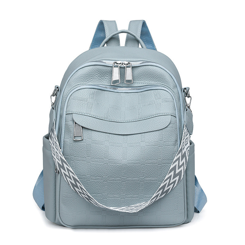 Versatile Textured Backpack with Multiple Compartts Kalsten