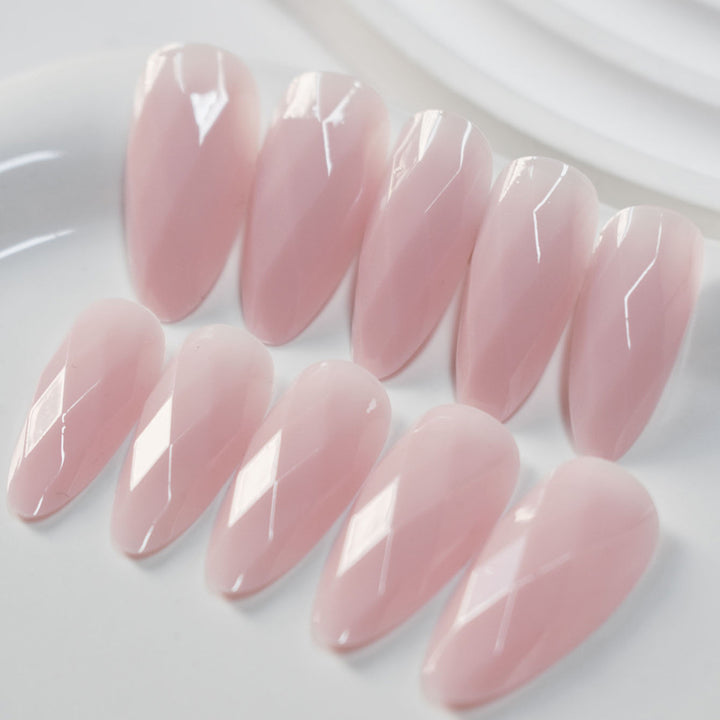 Premium Glossy Diamond-Shaped Press-On Nails Kalsten