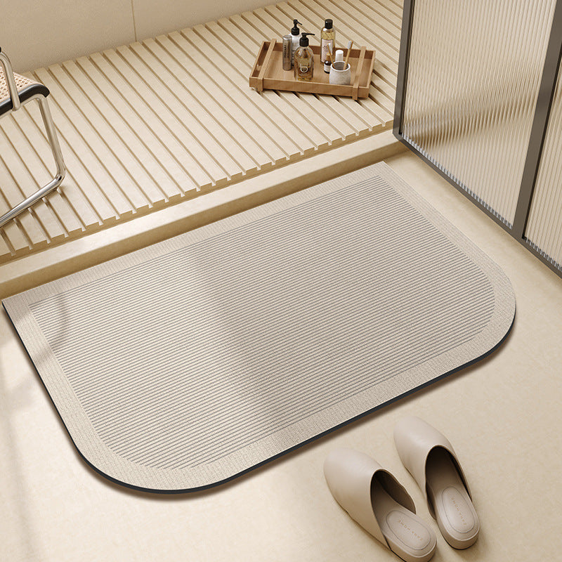 Vintage-Inspired Floral Printed Bath Mat