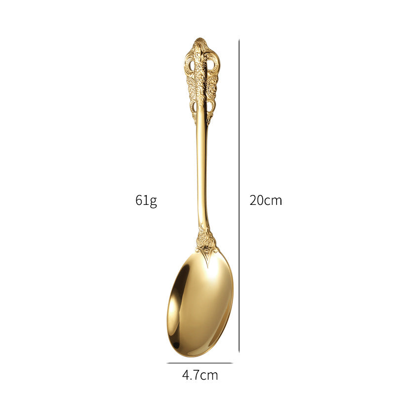 Elegant fish fork with artistic handle design Kalsten