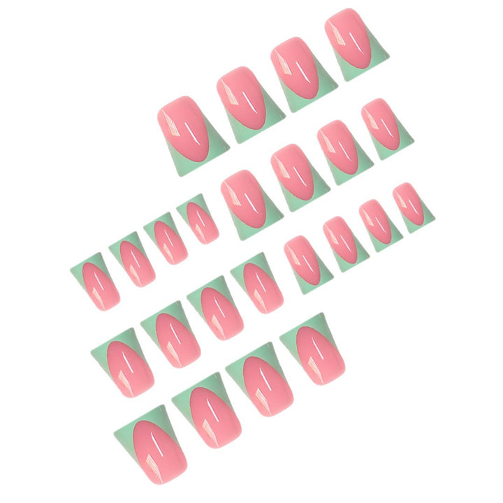 Stylish French Tip Press-On Nails with Customizable Design Kalsten