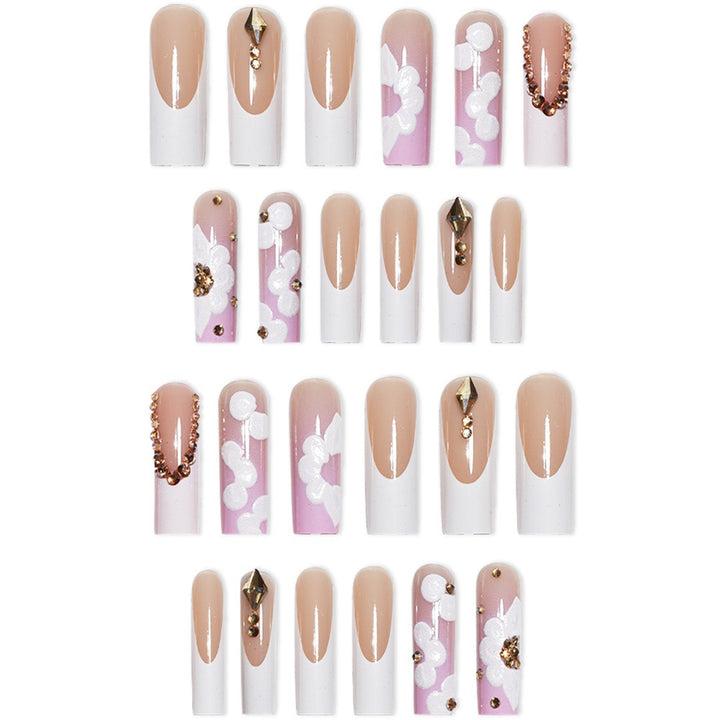 Extravagant Floral Press-On Nail Extensions Kalsten