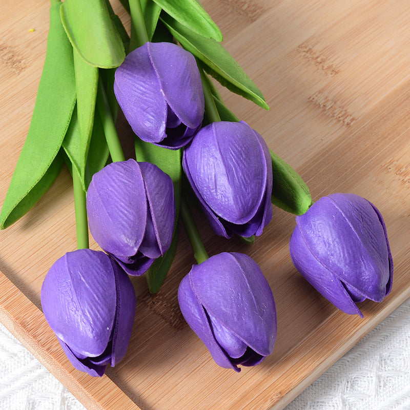 Realistic Artificial Tulip Bouquet