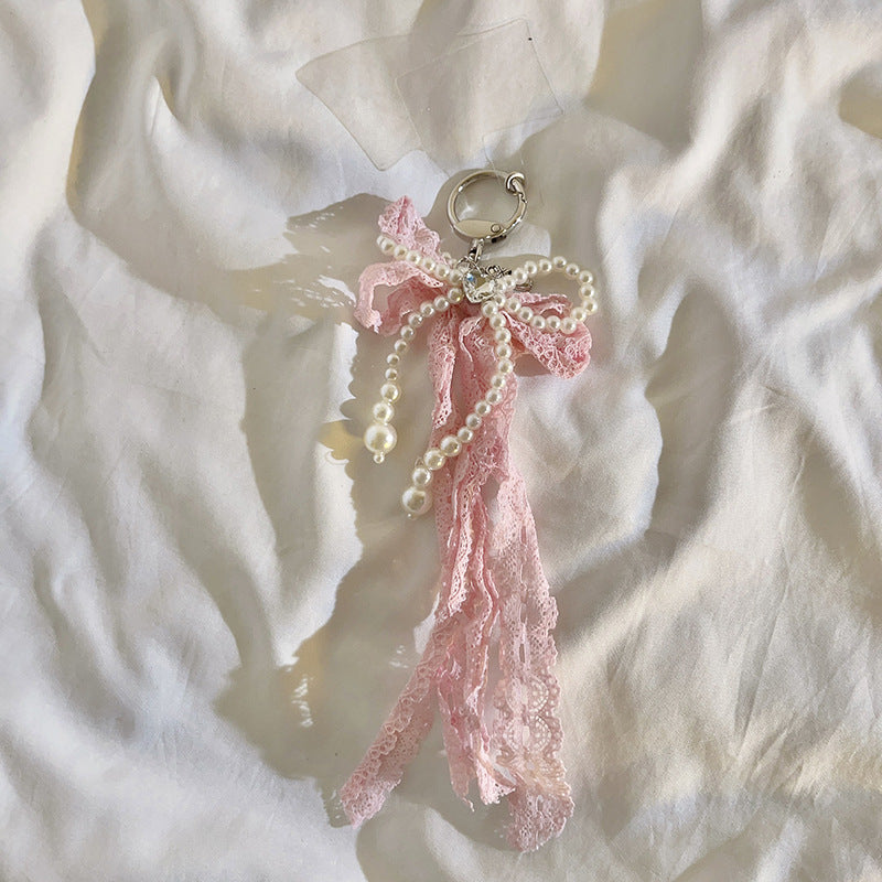 Elegant Pearl Embellished Charm Keychain Kalsten