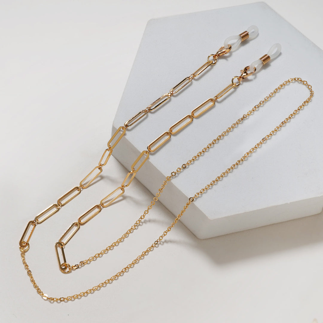 Trendy Geometric Eyewear Chain Kalsten