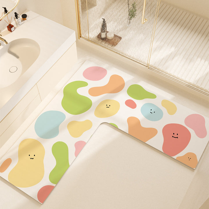 Non-Slip Colorful Bathroom Mat Kalsten