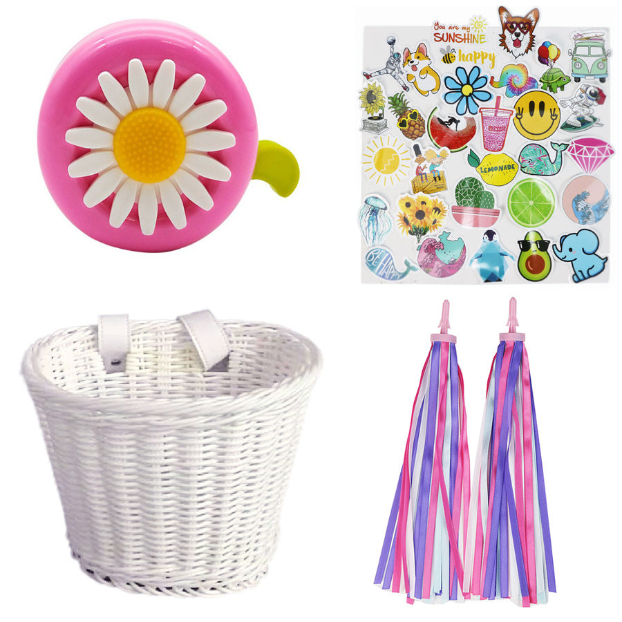 Decorative Woven Bike Basket Kalsten