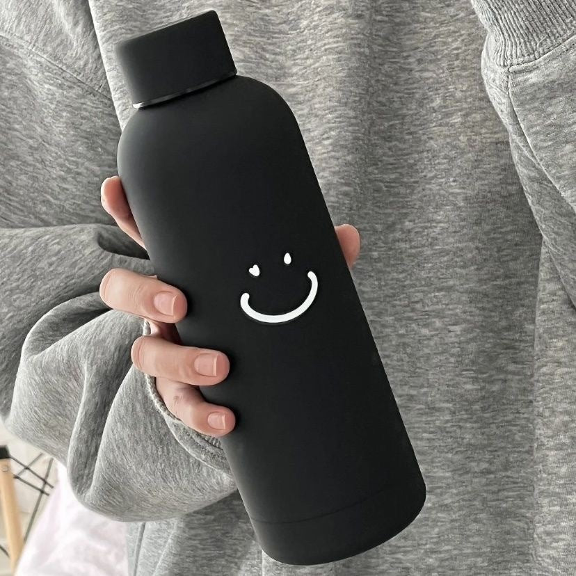 Women's insulated drinking bottle with modern smiley design Kalsten