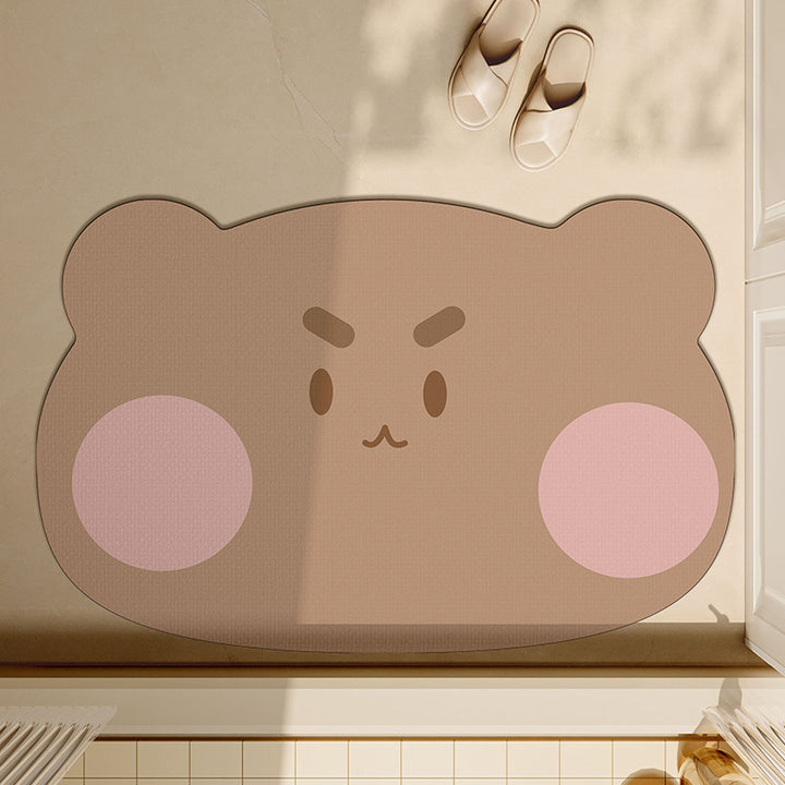Adorable Animal-Themed Bath Mat Kalsten
