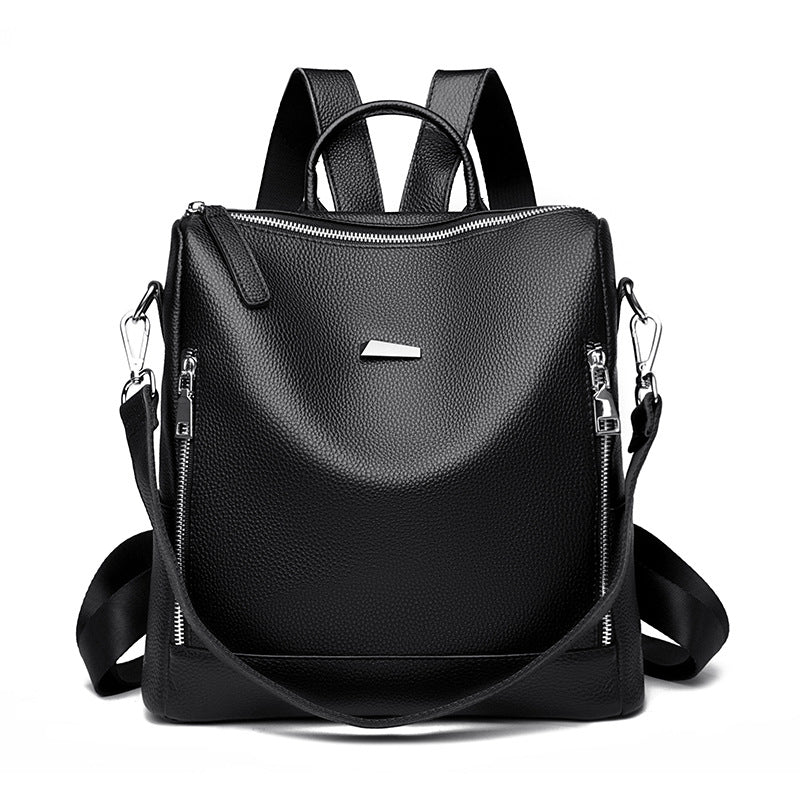 Multi-Functional Leather Backpack