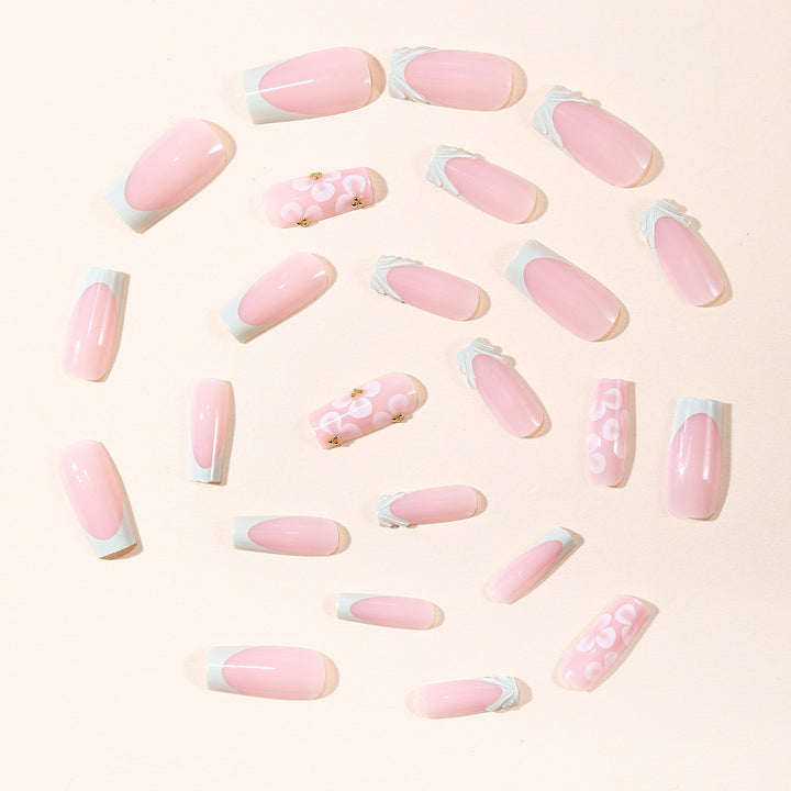 Floral Art Acrylic Nail Extensions Kalsten