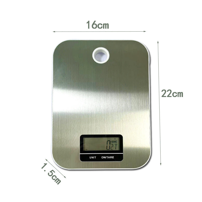 Slim Stainless Steel Digital Kitchen Scale