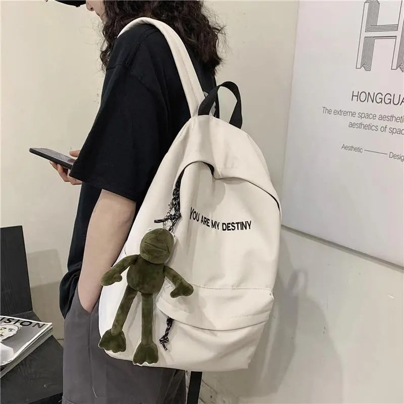 Trend backpack with playful charms Kalsten