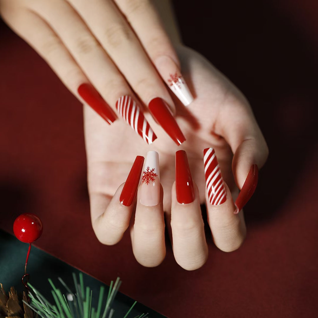 Festive Nail Art Press-On Nails Kalsten