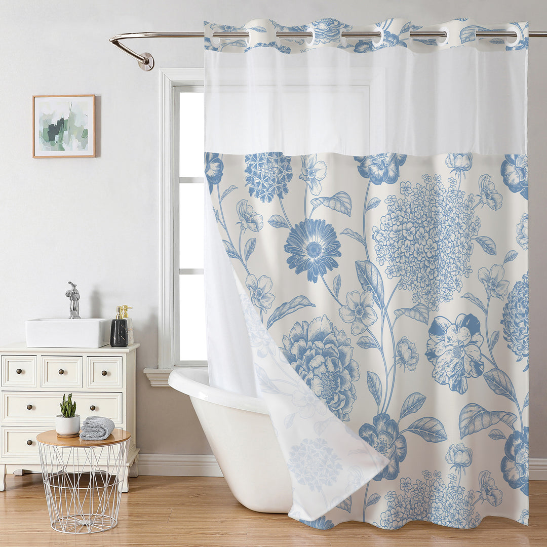 Floral Print Shower Curtain Kalsten