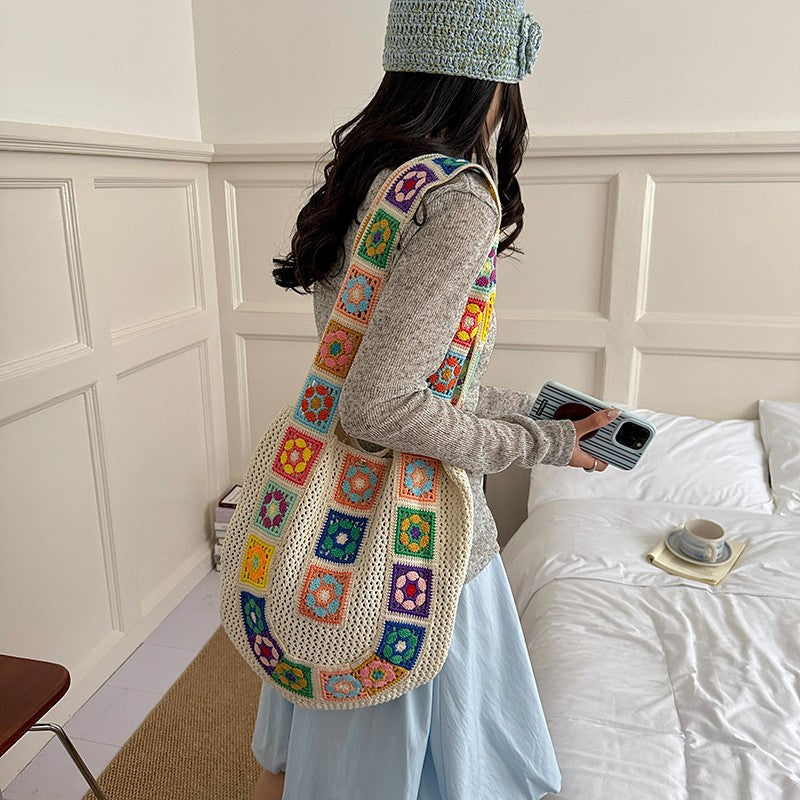 Crochet Patchrk Sling Bag Kalsten