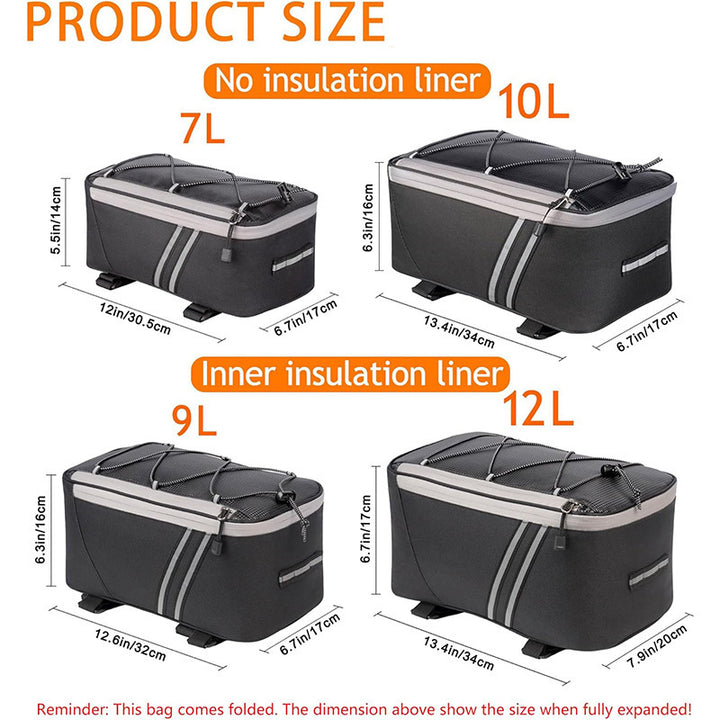 Bike bag with insulated function and elastic fastening system Kalsten