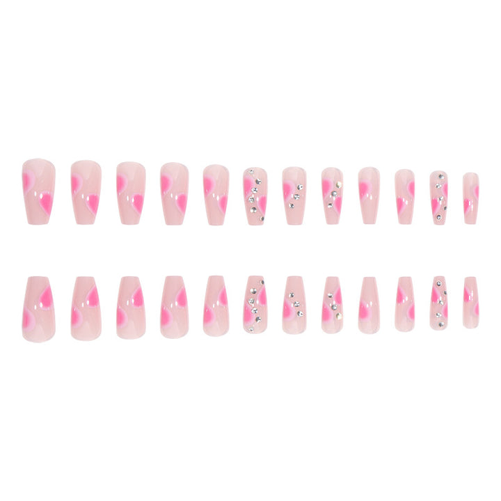 Elegant Stiletto Press-On Nails with Gem Accents Kalsten
