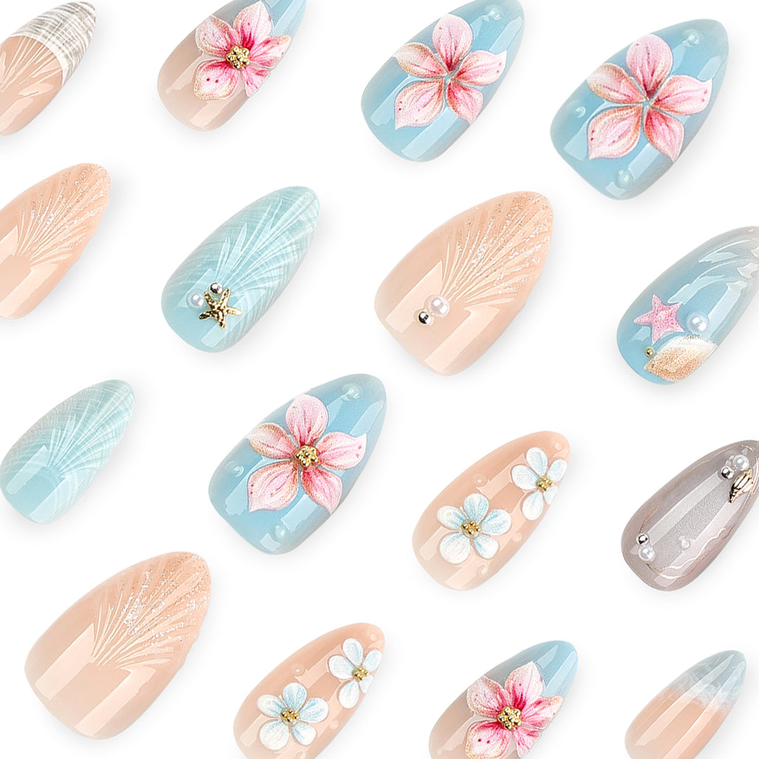 Artful nail art with maritime motifs Kalsten