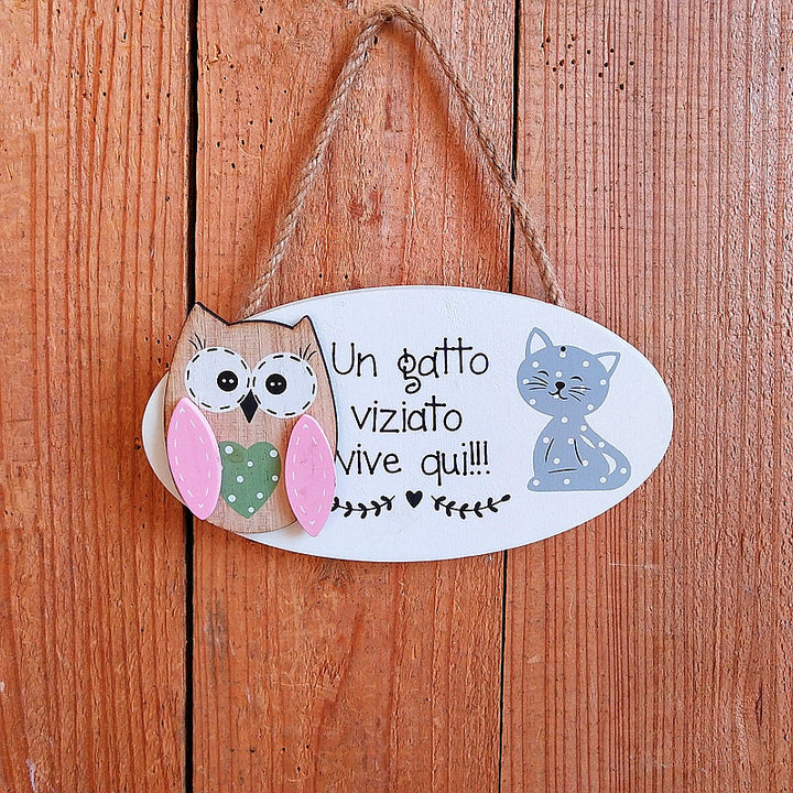Cute Owl Welcome Sign