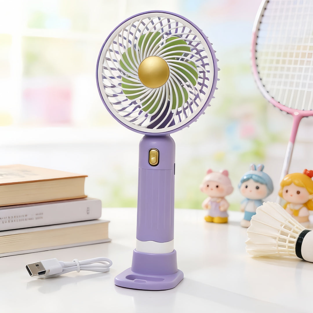 Ladies Portable Handheld Fan with Variable Speed Mode Kalsten