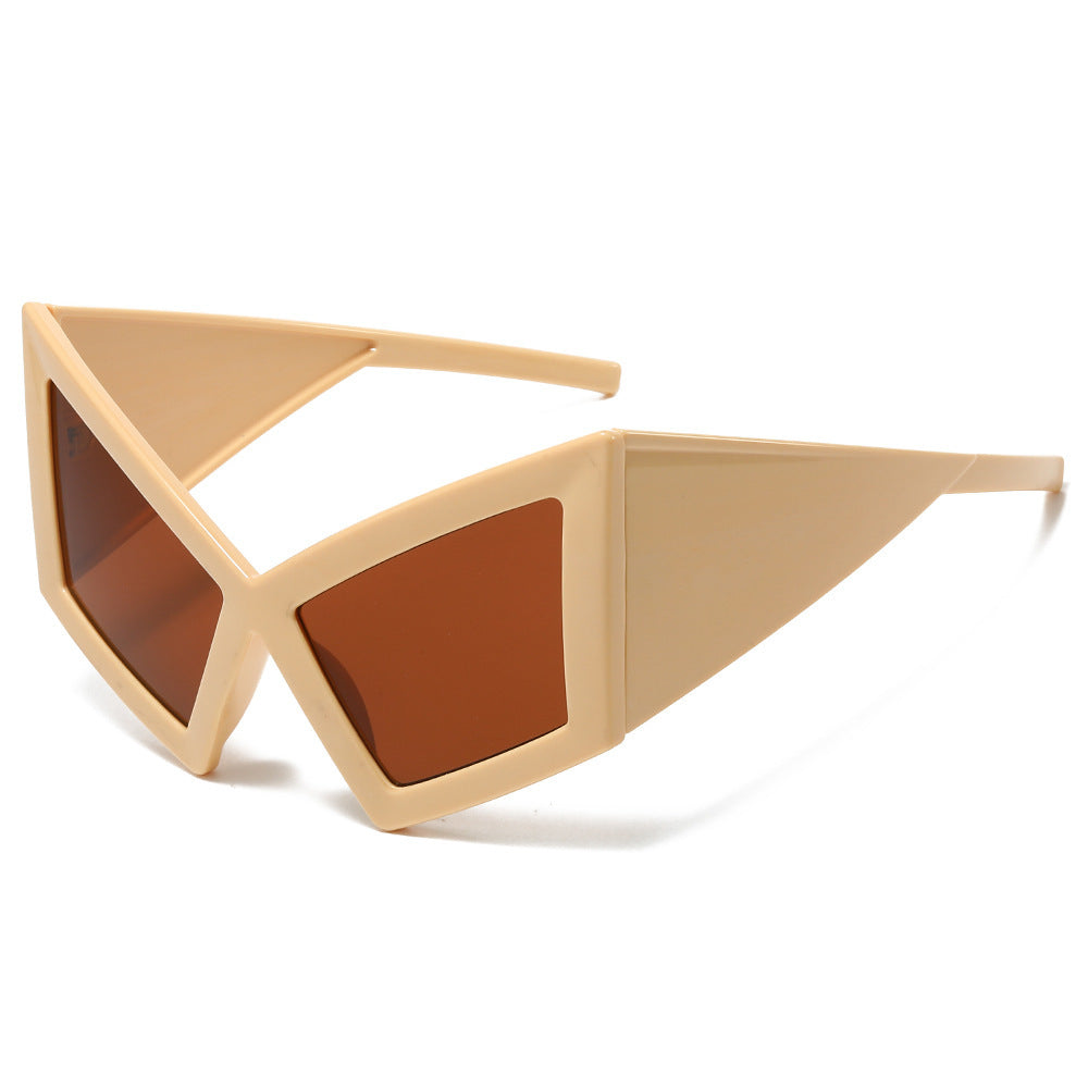 Futuristic Geometric Shield Sunglasses Kalsten