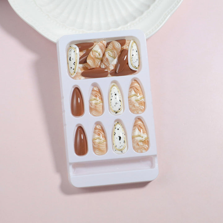 Artistic Marble Design Press-On Nail Set Kalsten