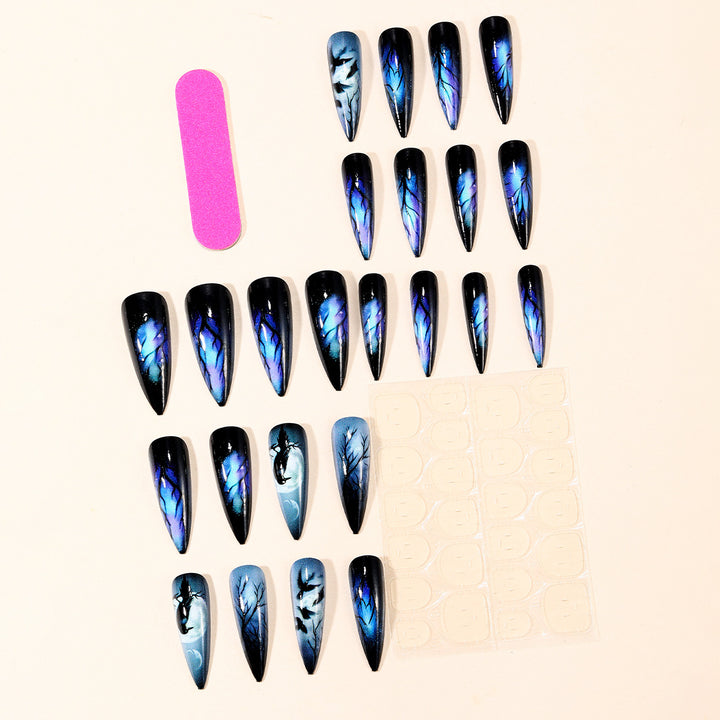 Gothic Enchanted Stiletto Nail Art Extensions Kalsten