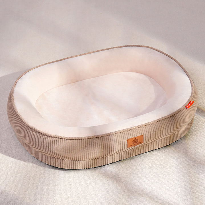 Plush Supportive  Lounge   Dog Bed