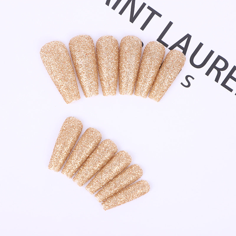 High-quality artificial nails with glitter effects Kalsten