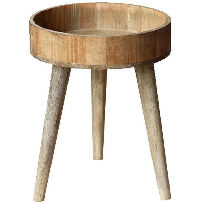 Modern side table made of wood Kalsten