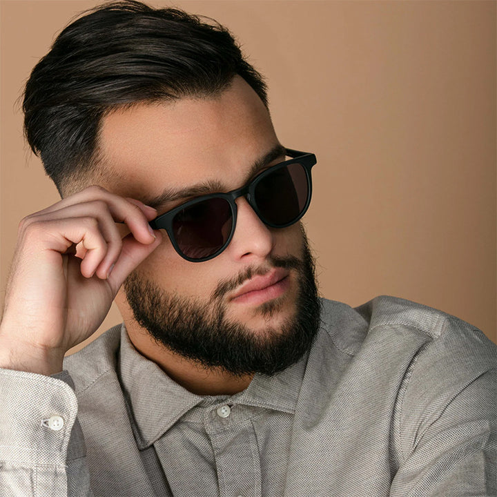 Men's Sleek Minimalist Square Frame Sunglasses Kalsten