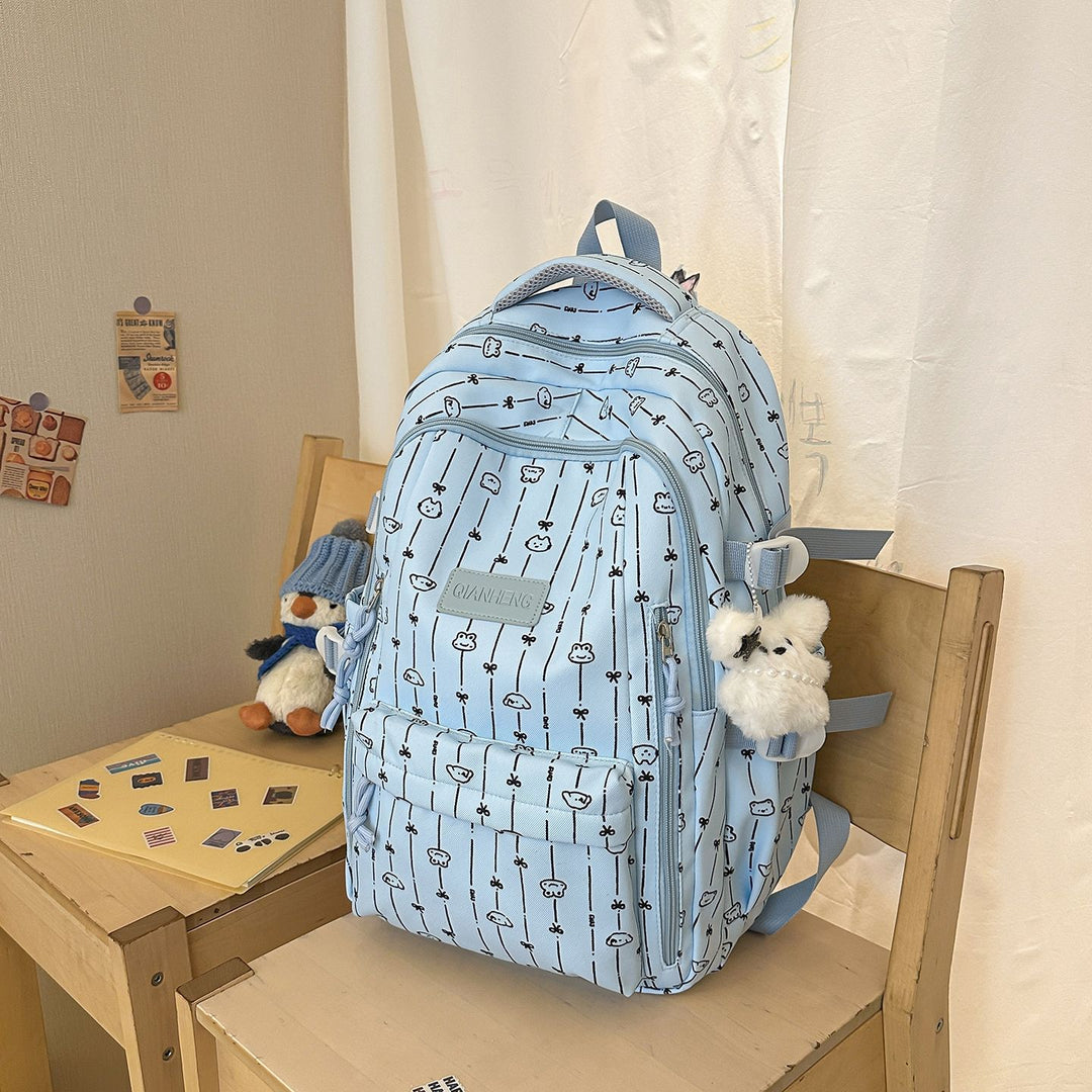 Stylish Graphic Print School Backpack