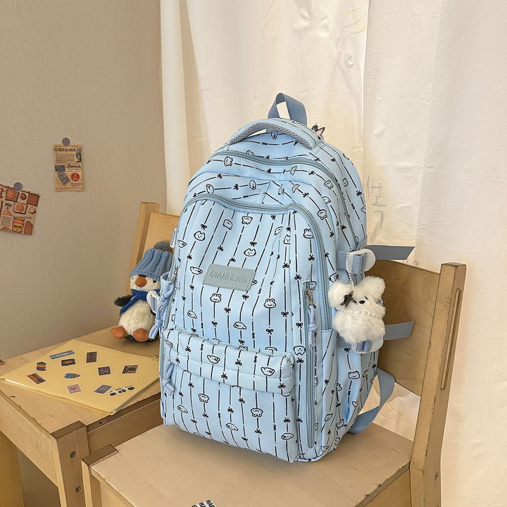 Stylish Graphic Print School Backpack