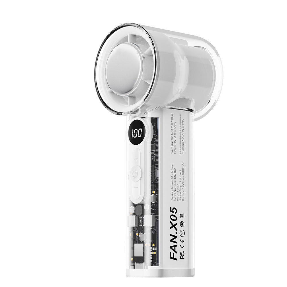 Ladies portable mini high-speed fan with LCD display Kalsten