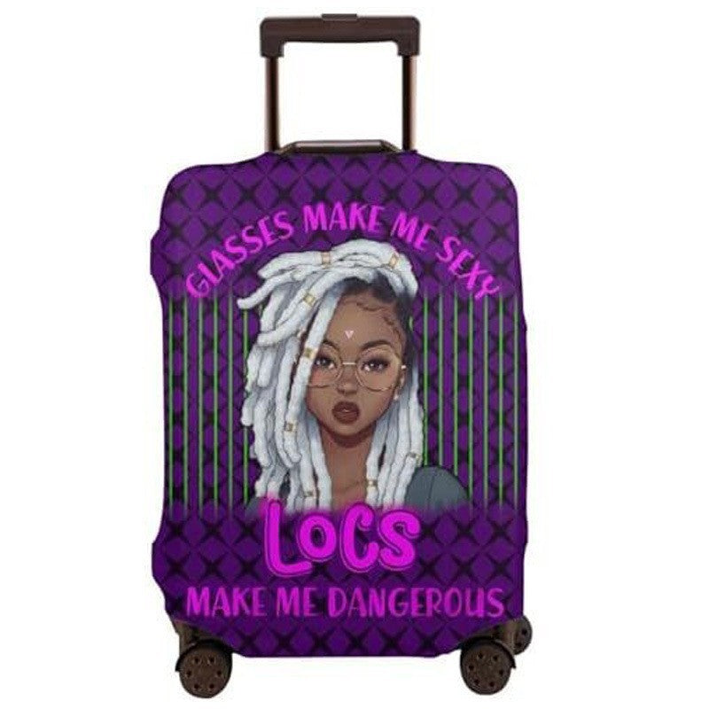 Women's hard-shell suitcase with unique skull and rose design Kalsten
