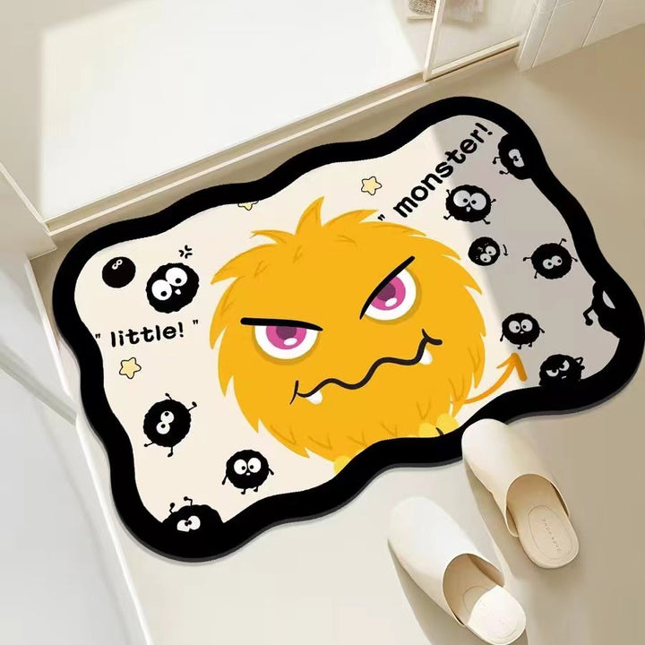 Playful Monster-Themed Bath Mat Kalsten