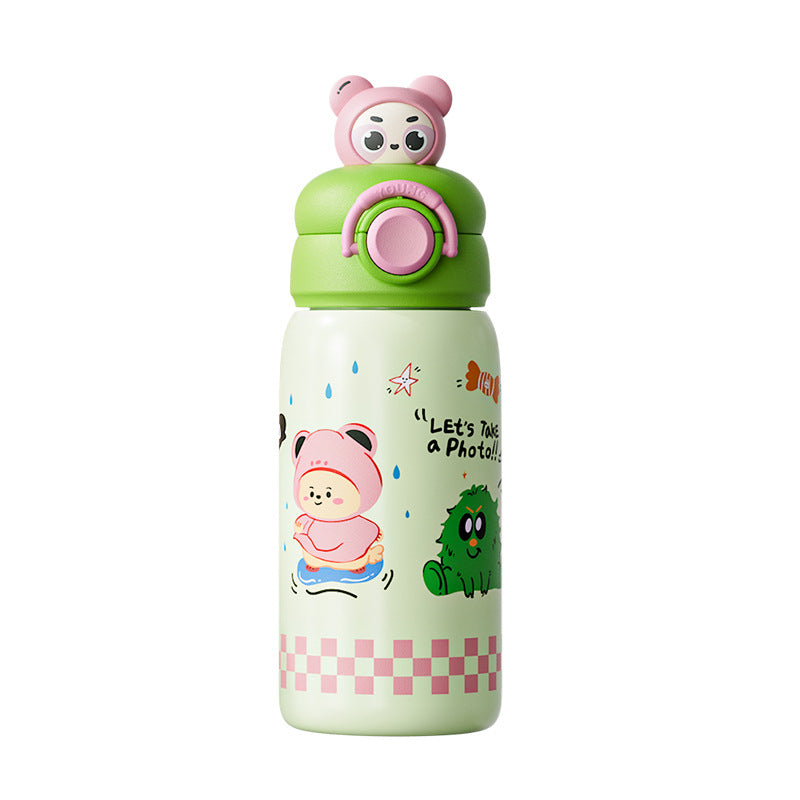 Women's insulated bottle with creative animal design and integrated carrying handle Kalsten