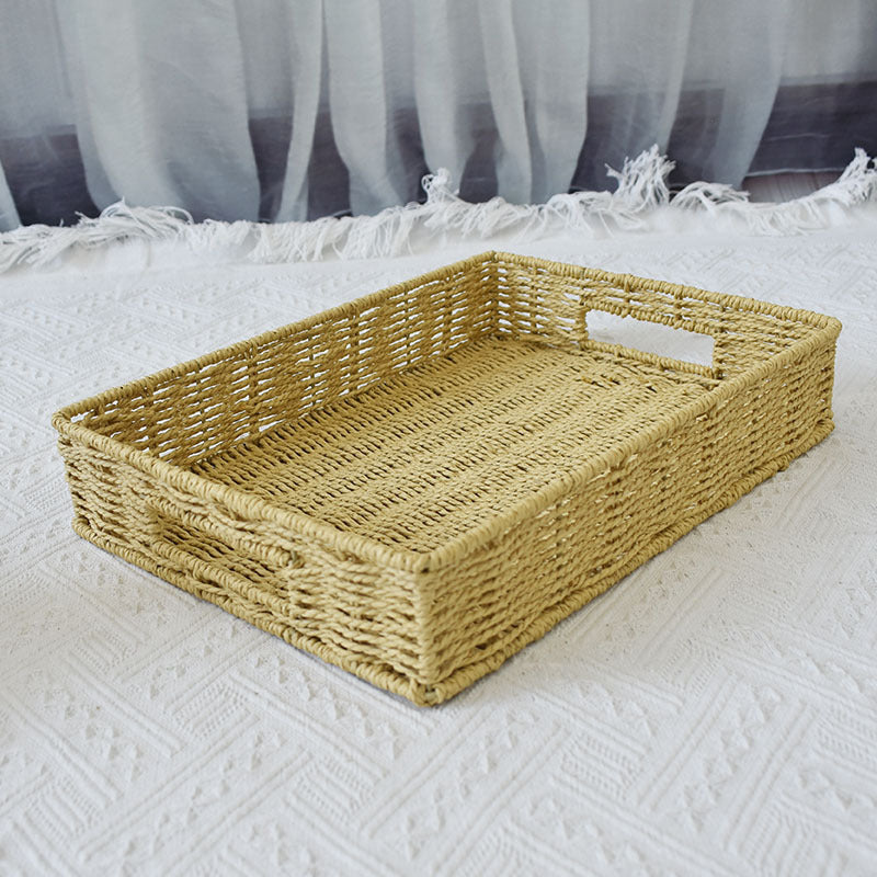 Elegant Woven Storage Tray Kalsten