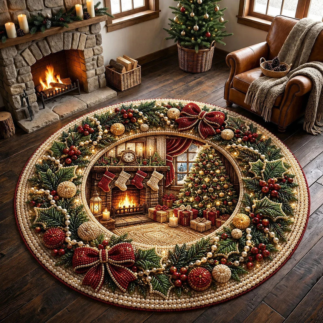 Festive Christmas Themed Area Rug Decor